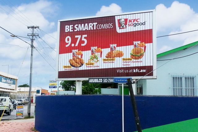 Billboard ad for KFC