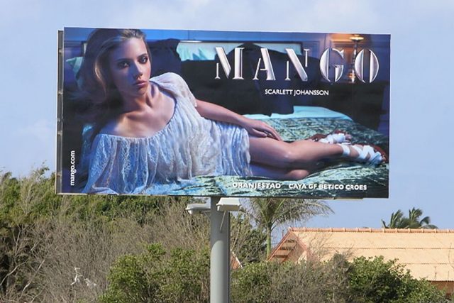 Billboard ad for Mango