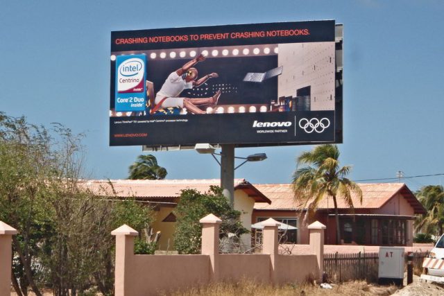 Billboard ad for Lenovo