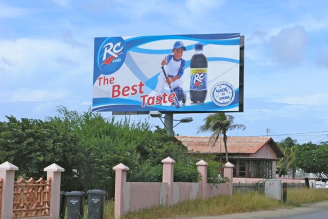 Billboard ad for RC Cola