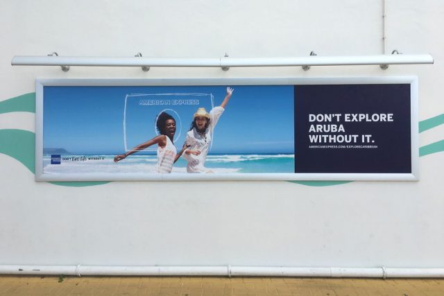 Advertisement at the Cruise Port