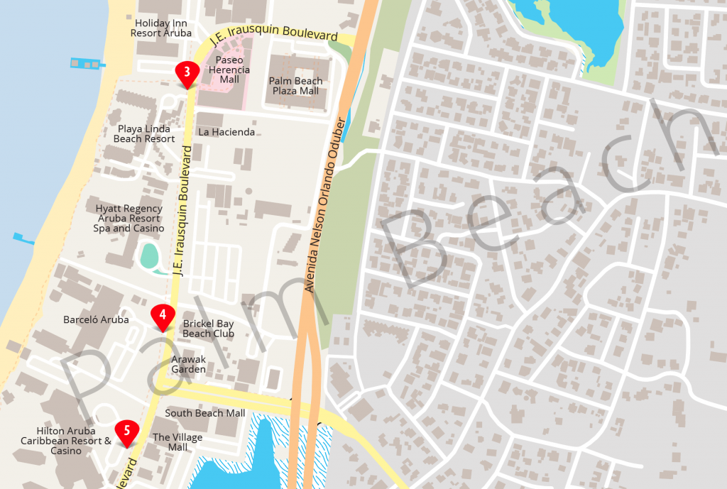 Map with location of bus shelter 3